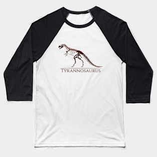 Tyrannosaurus Skeleton Baseball T-Shirt